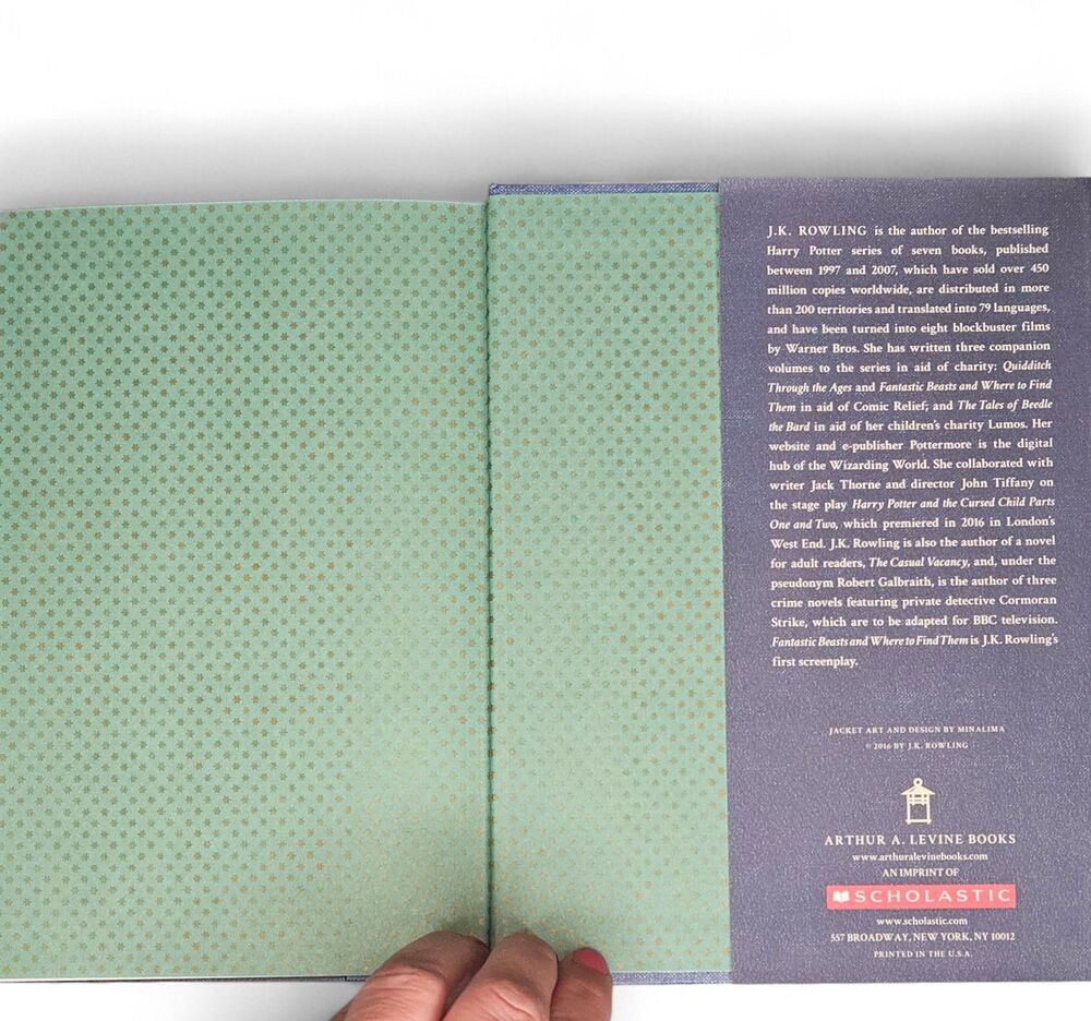 Fantastic Beasts Original Screenplay JK Rowling 1st Ed 1st Print HC 2016 - Picture 5 of 8